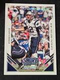 2015 Score Tom Brady 6 Scorecard parallel Patriots card front