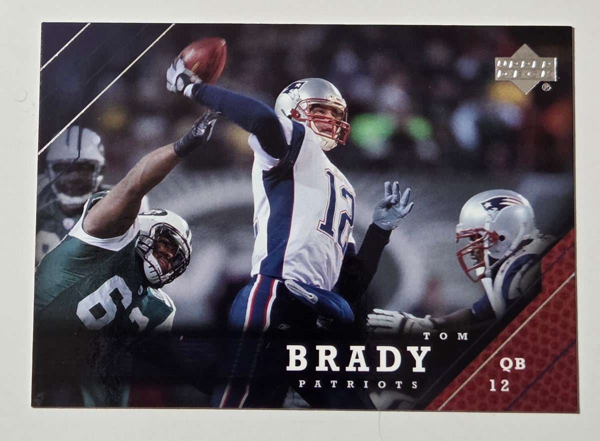 2005 Upper Deck Tom Brady 109 Patriots football card front