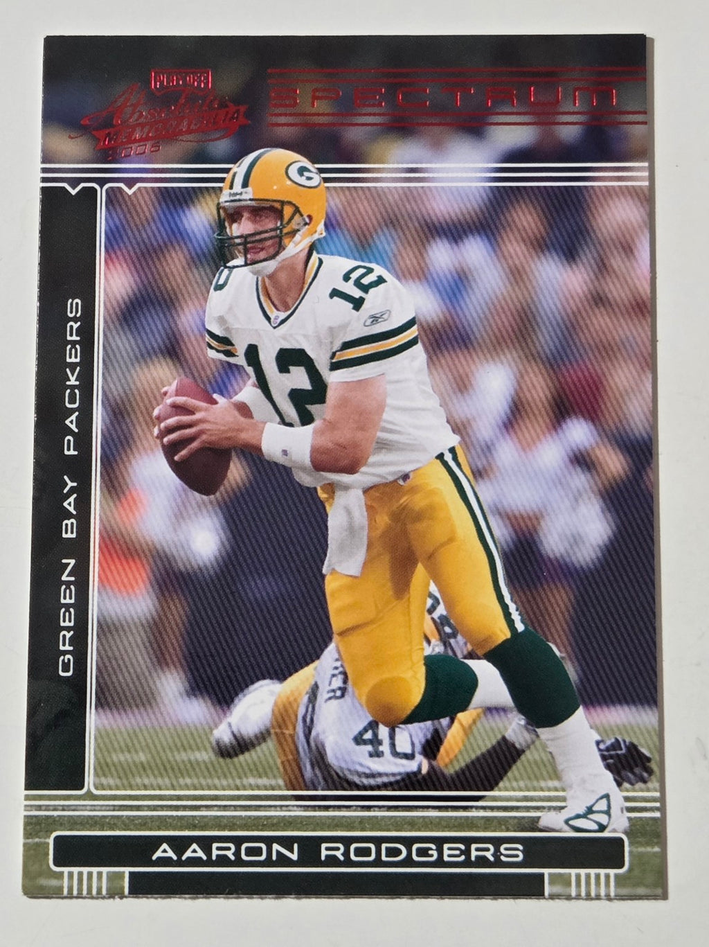 2006 Playoff Absolute Memorabilia Aaron Rodgers #57 Spectrum Red front
