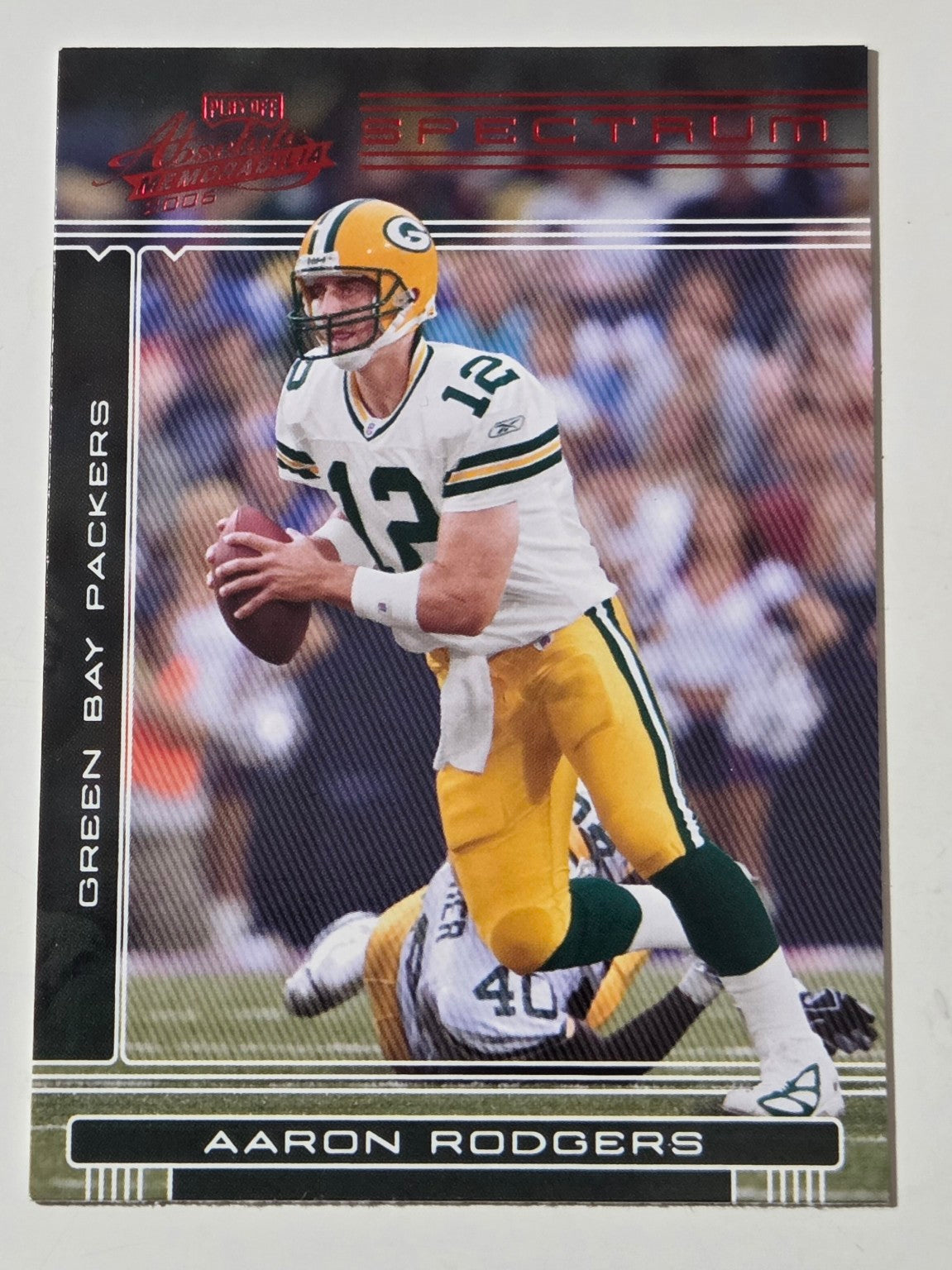 2006 Playoff Absolute Memorabilia Aaron Rodgers #57 Spectrum Red front