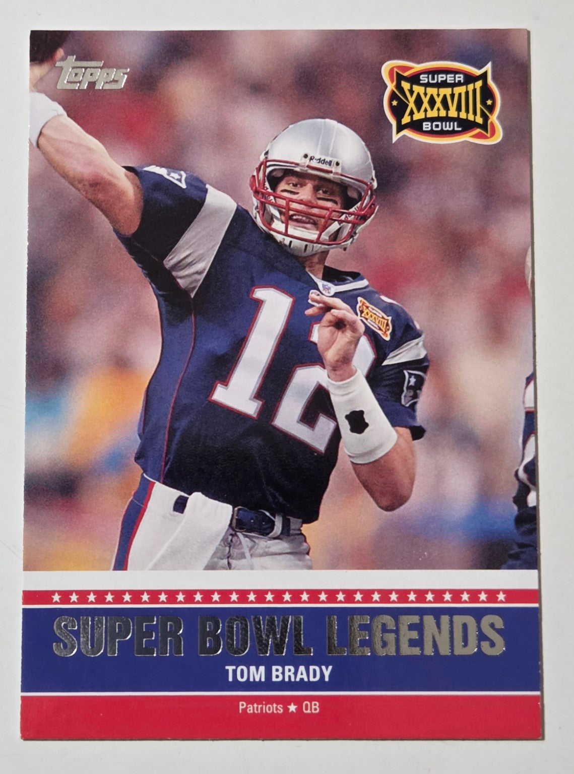 2011 Topps Super Bowl Legends Tom Brady #SBL-XXXVIII front