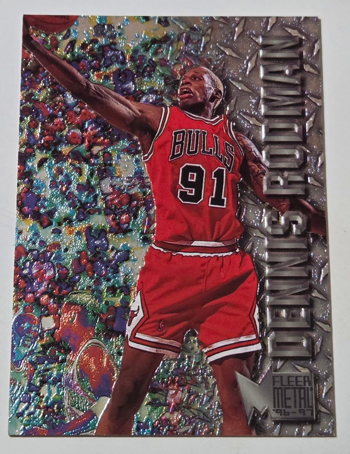 1996-97 Fleer Metal Dennis Rodman #15 front