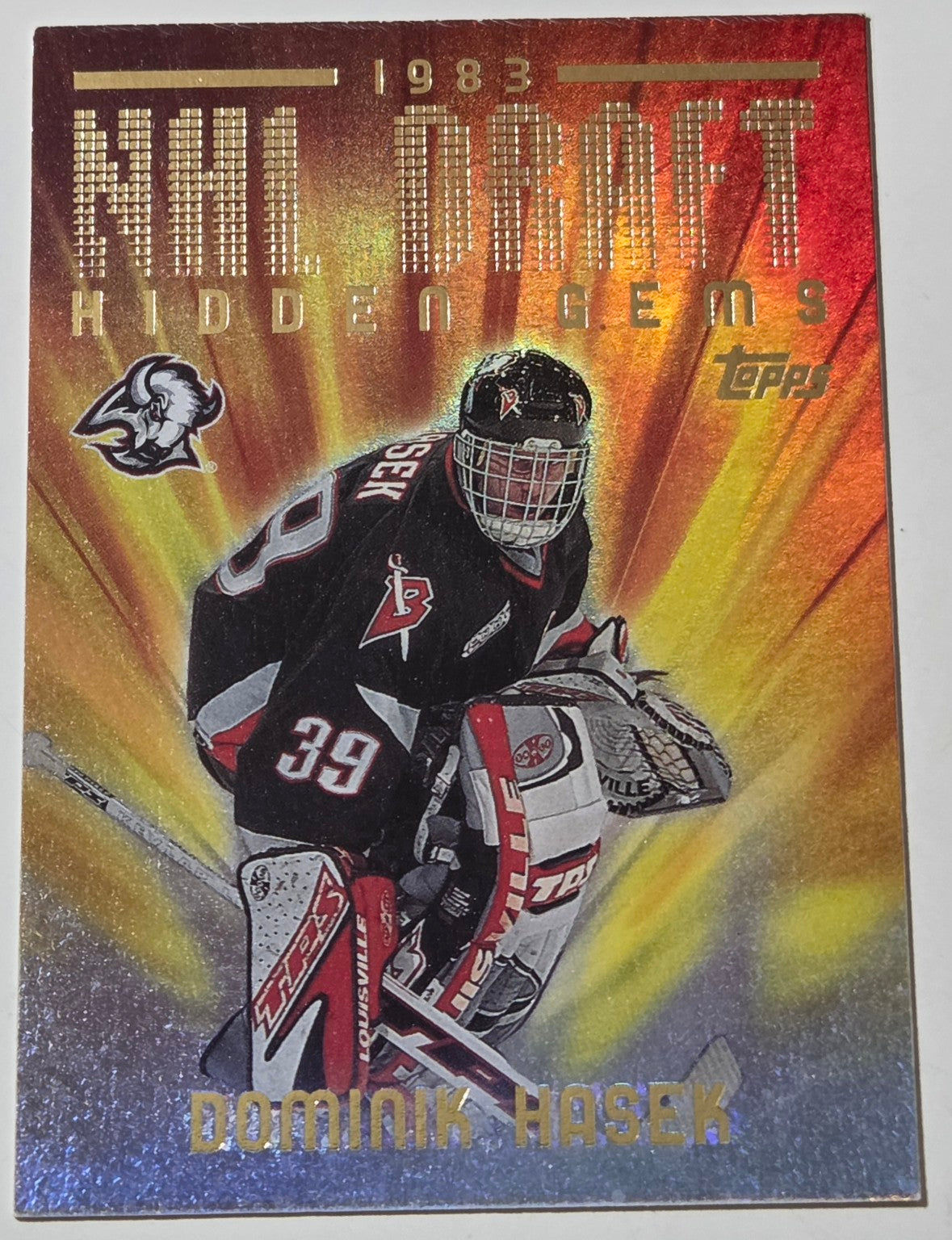 2000-01 Topps Dominik Hasek NHL Draft Hidden Gems NHLD12 front