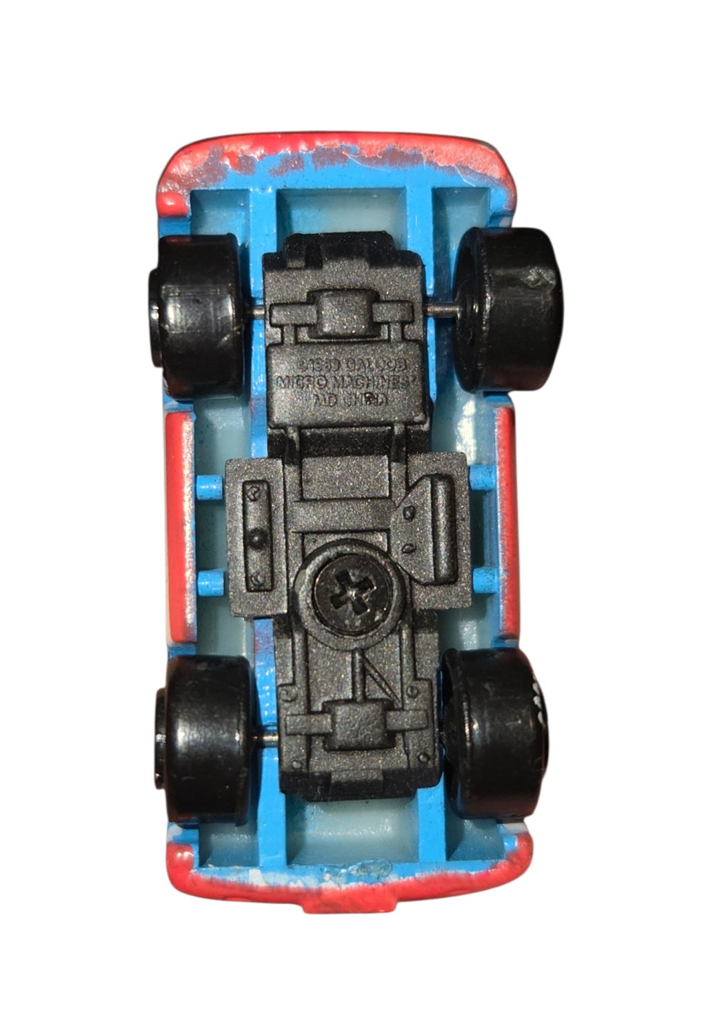 Galoob Micro Machines race car underside and wheels