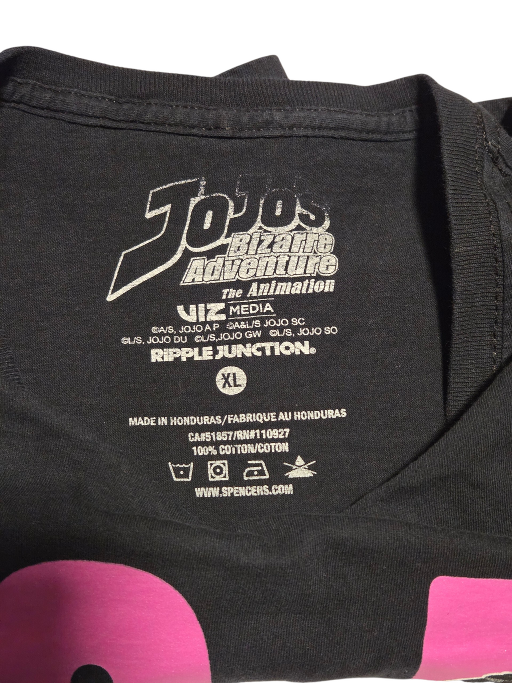 Ripple Junction XL printed label, 100 percent cotton, made in Honduras