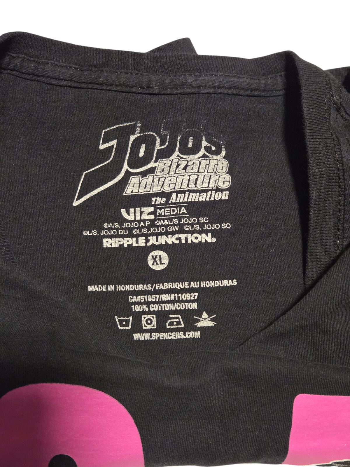 Ripple Junction XL printed label, 100 percent cotton, made in Honduras