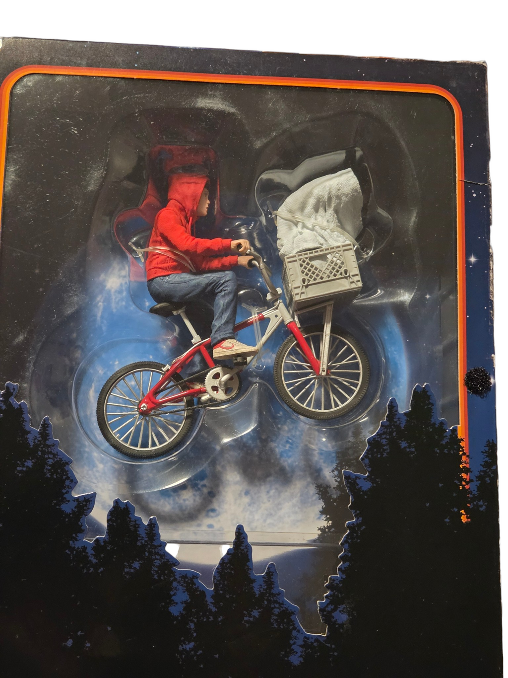 Elliott and E.T. bicycle figure in inner tray