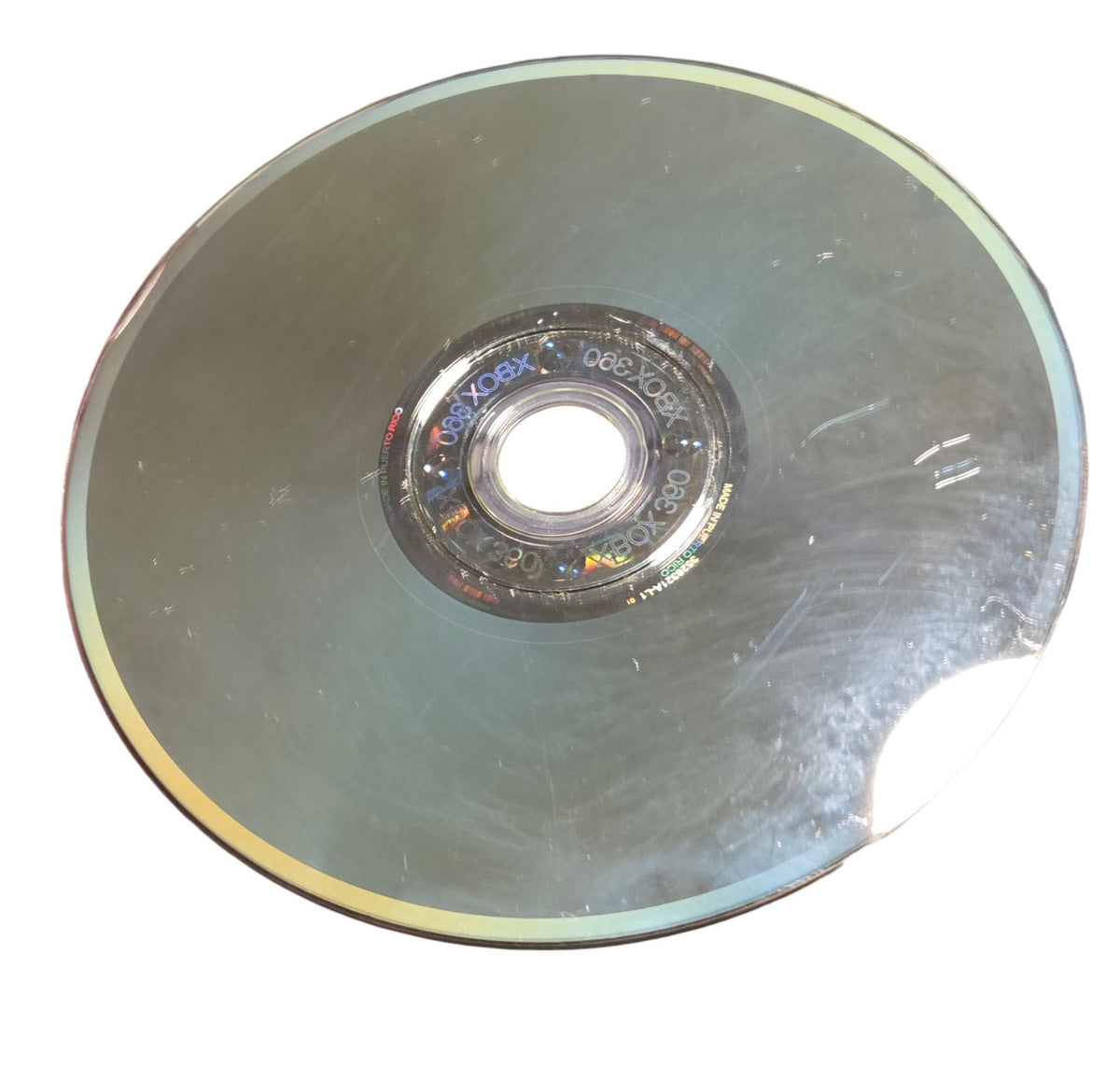 Game disc underside showing scratches and wear
