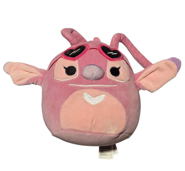Disney Angel Squishmallows plush with heart sunglasses front view