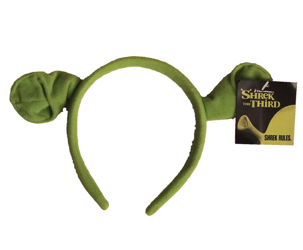 DreamWorks – Shrek the Third – Green Plush Ogre Ears Headband with Tag