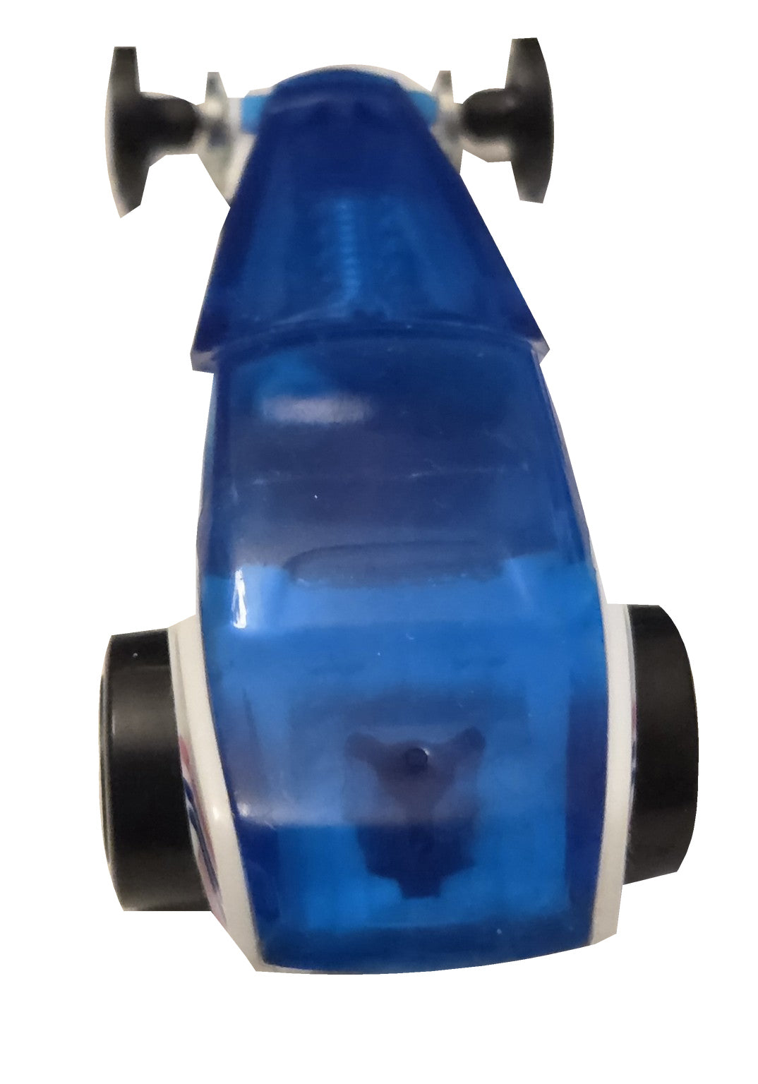 Hot Wheels Hi-Roller blue and white preowned, white background
