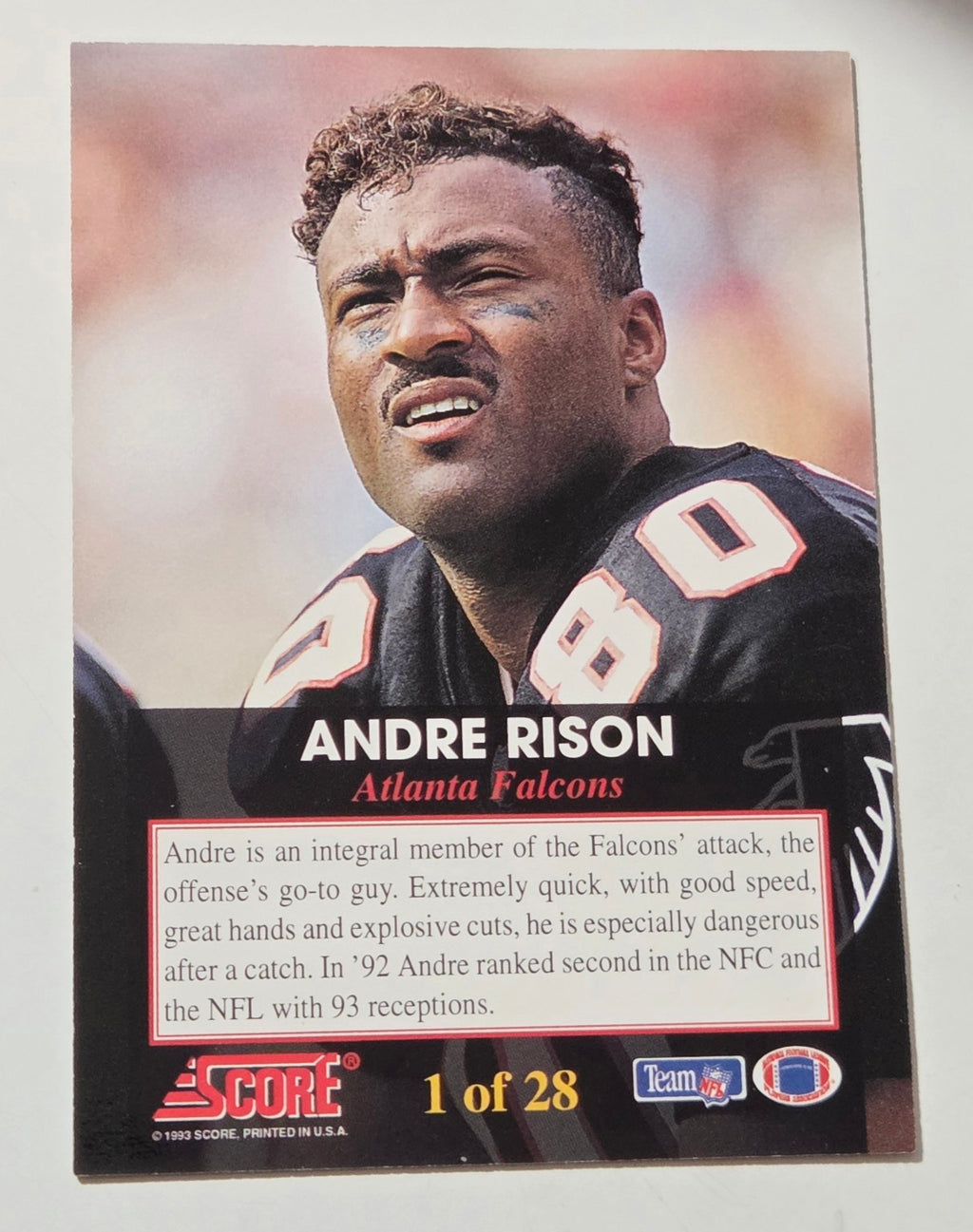 1993 Score The Franchise Andre Rison #1 back