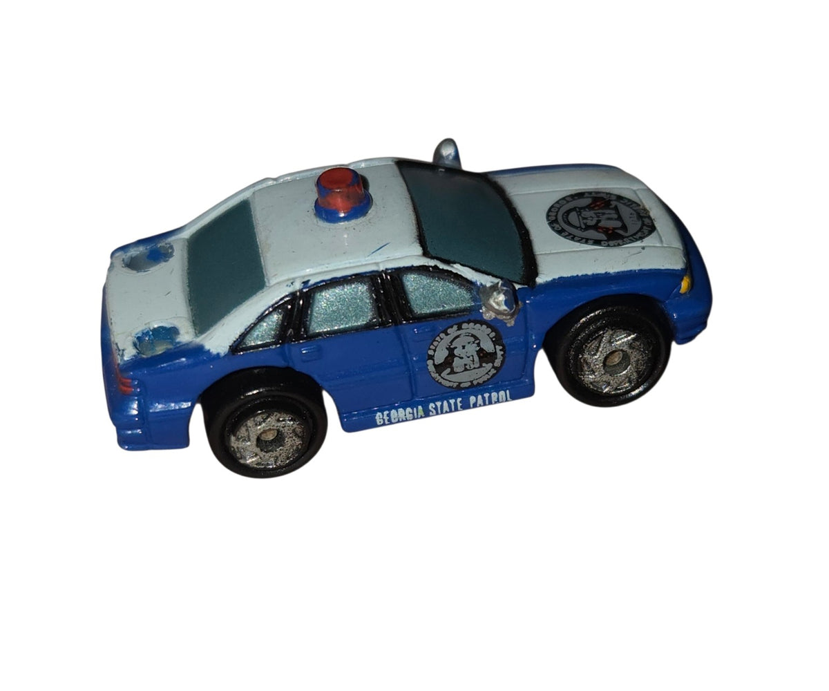 Georgia State Patrol Micro Machines police car opposite side and rear