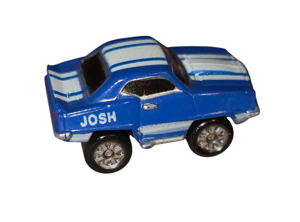 Blue JOSH Micro Machines Camaro opposite side and rear
