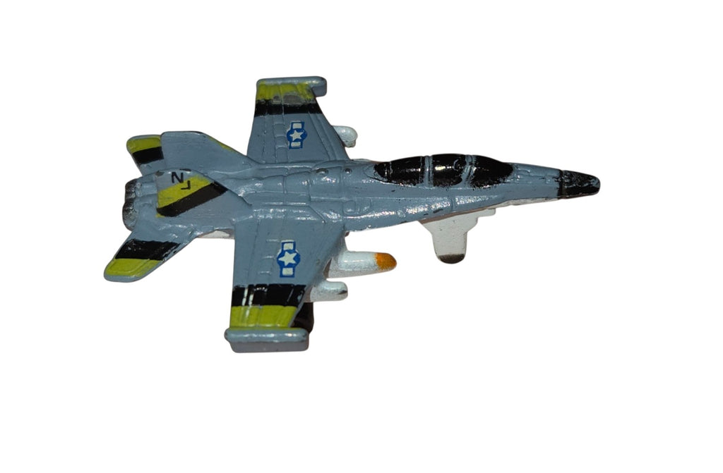 Micro Machines F-18 Hornet opposite side view with U.S. insignia and underwing details