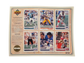 1992 Upper Deck NFL commemorative sheet Version 8 numbered 7837 of 8000 front