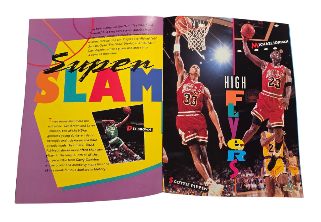 Michael Jordan Scottie Pippen High Flyers poster and Super Slam page