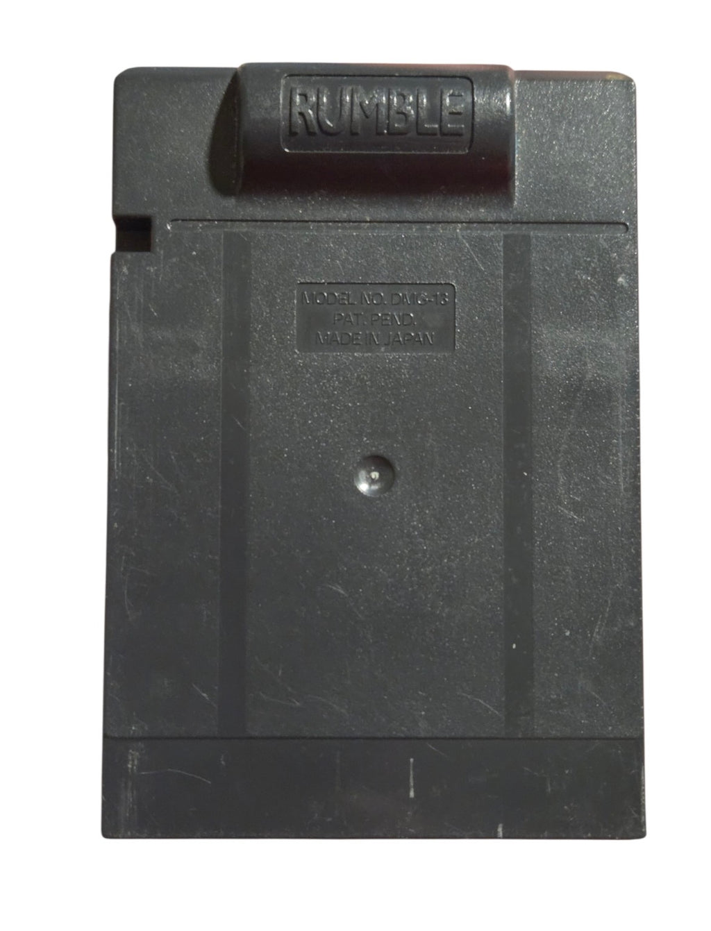 Pokémon Pinball cartridge rear with wear
