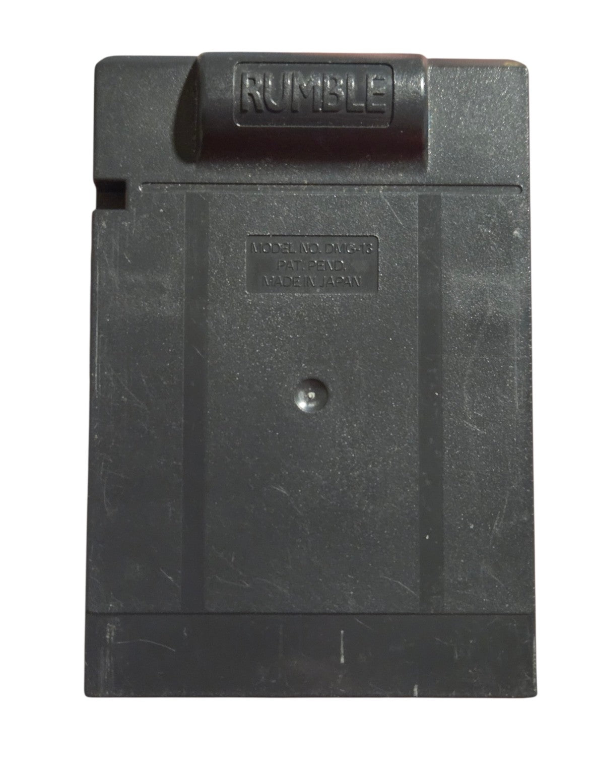 Pokémon Pinball cartridge rear with wear