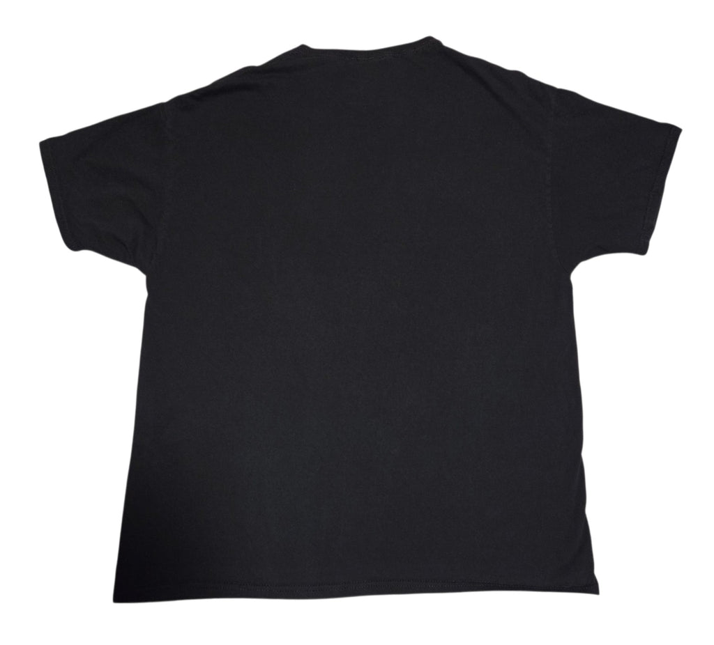 Plain back of black JoJo's Bizarre Adventure shirt