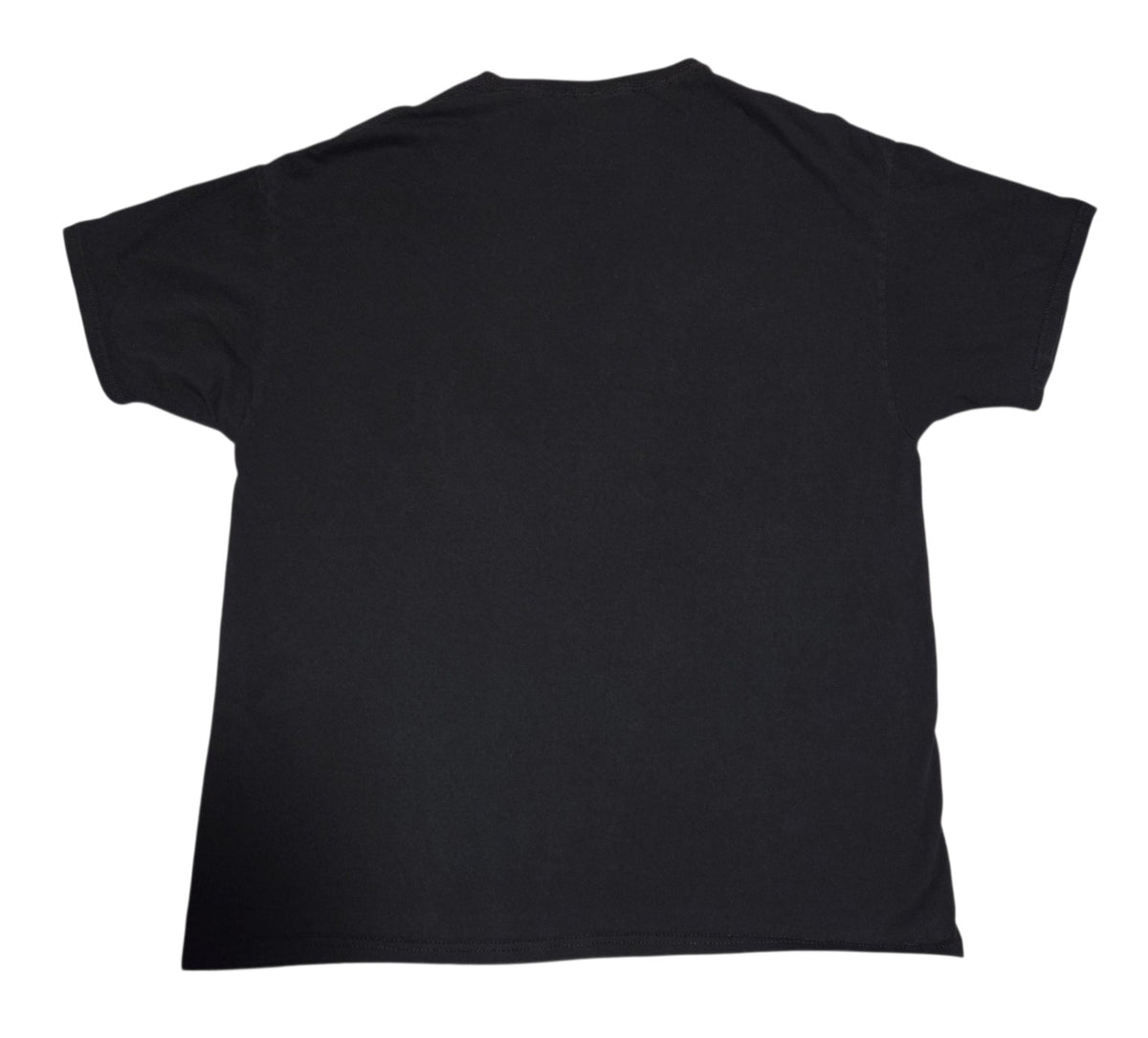 Plain back of black JoJo's Bizarre Adventure shirt