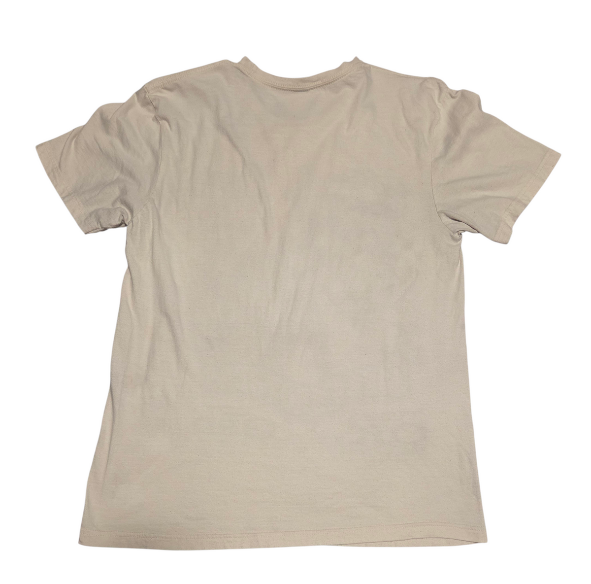 Plain back of cream Jonas Brothers Tulsa concert T-shirt