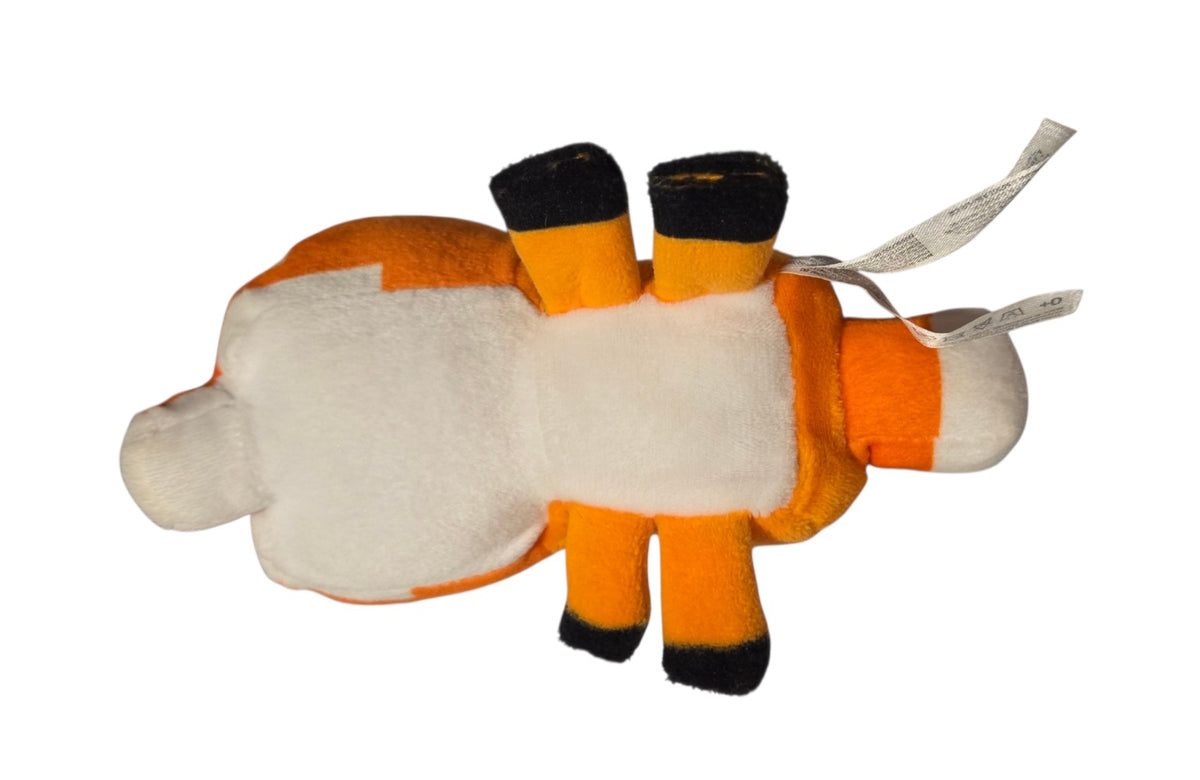 JINX Minecraft fox plush underside and black feet