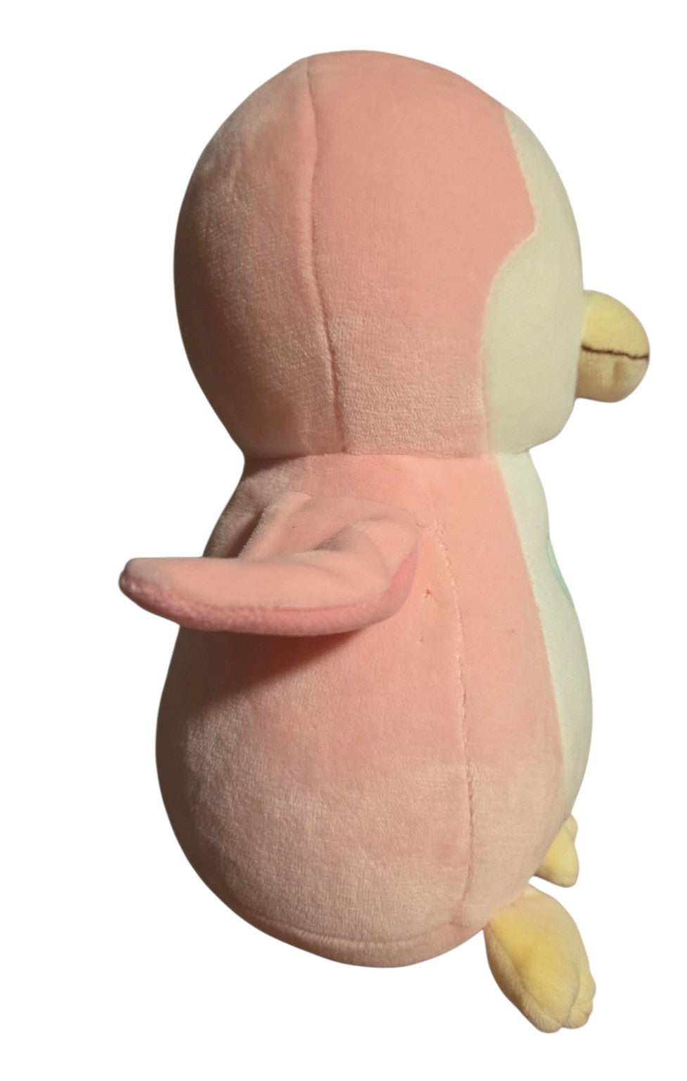 Baby Ty Penny pink penguin plush side view