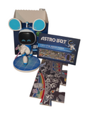 CultureFly Astro Bot and Mini Mimi mouse vinyl figure with opened blind box, insert and puzzle pieces
