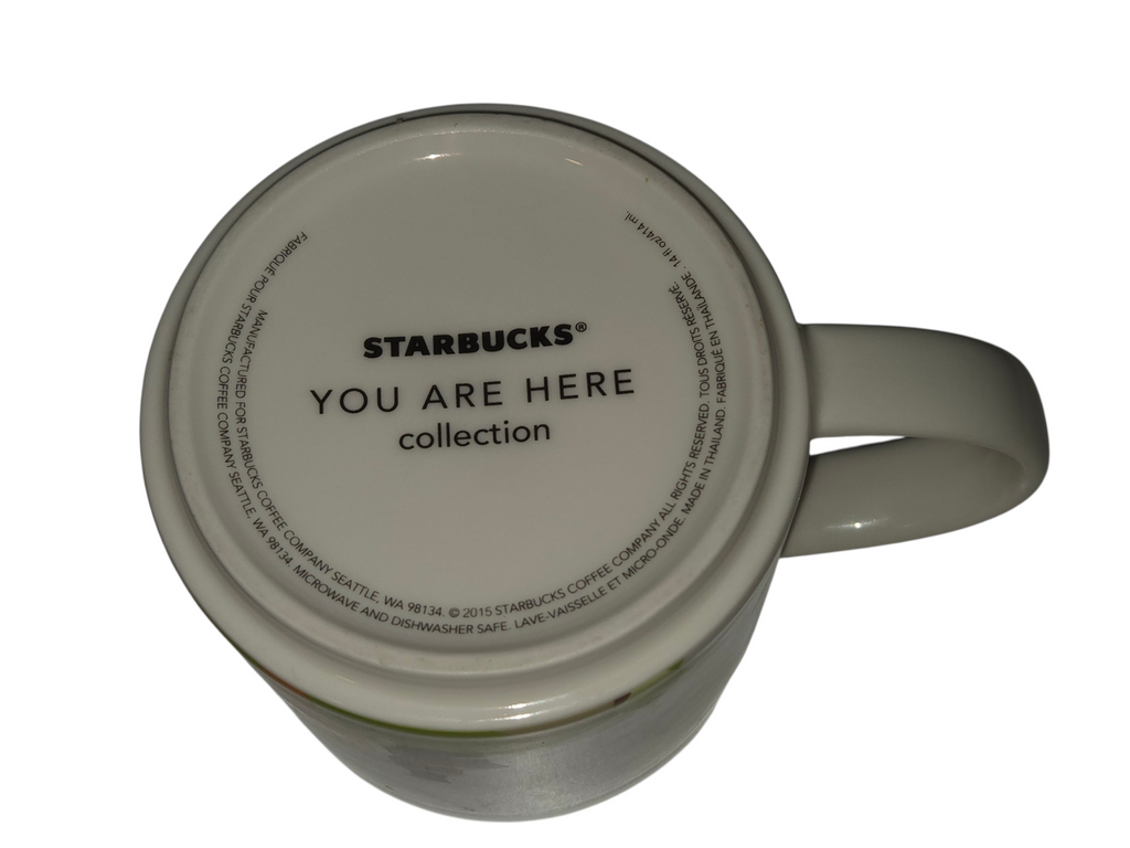 Starbucks You Are Here base 2015 14 fl oz marking