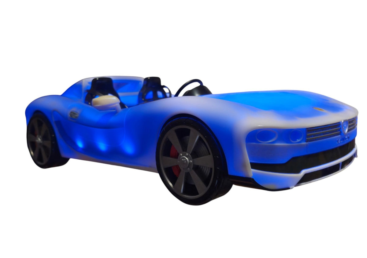 Rainbow High car illuminated blue