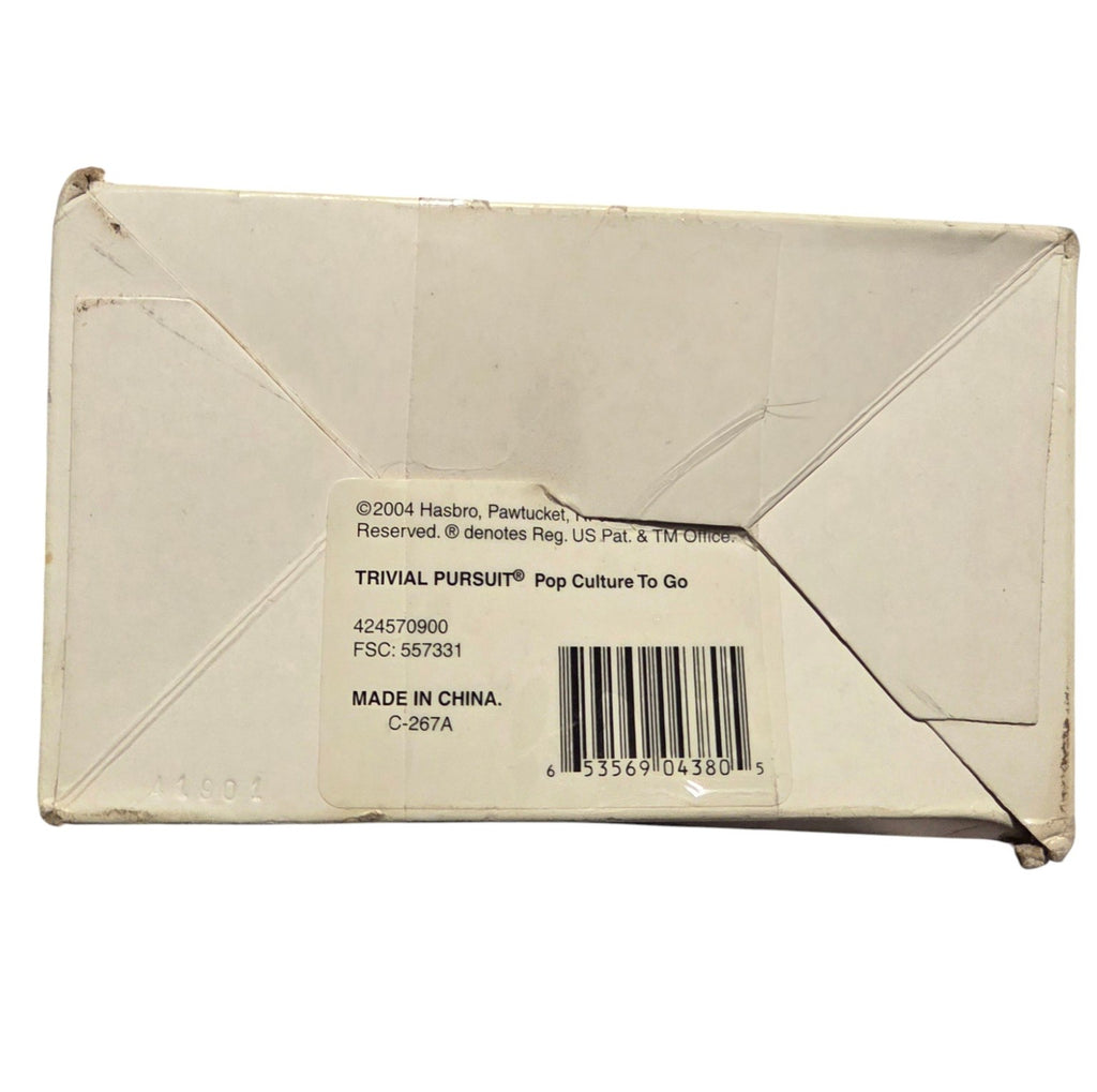 Trivial Pursuit box bottom label and visible wear