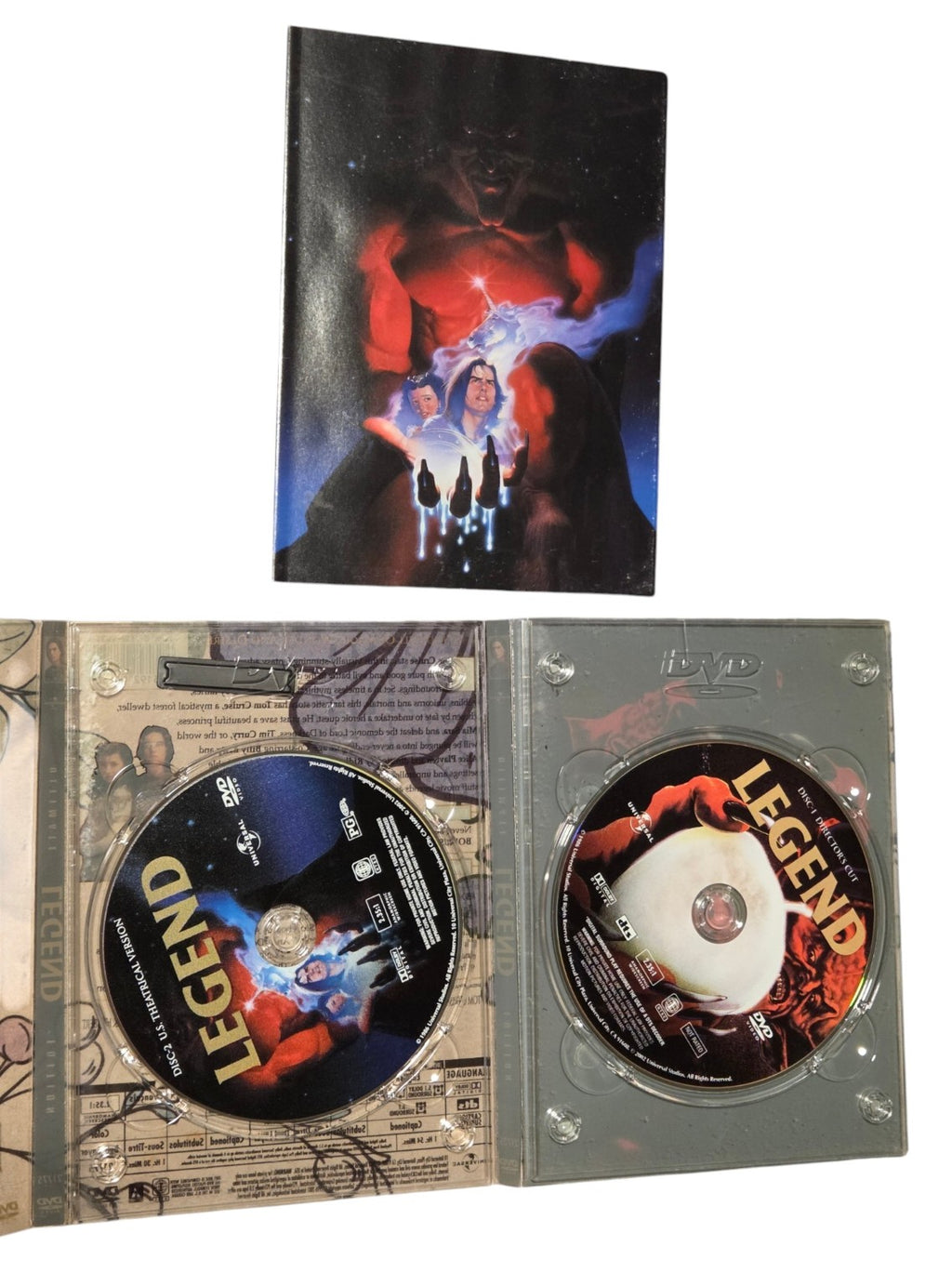 Legend two DVD discs, folding case and booklet