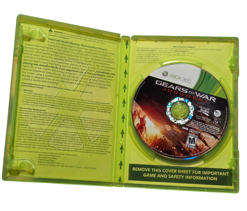 Open case with game disc; manual missing