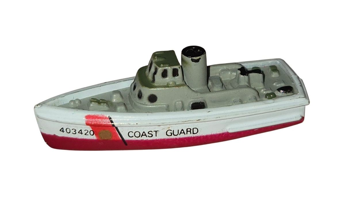 1987 Galoob Micro Machines Coast Guard cutter 403420 showing hull and deck wear