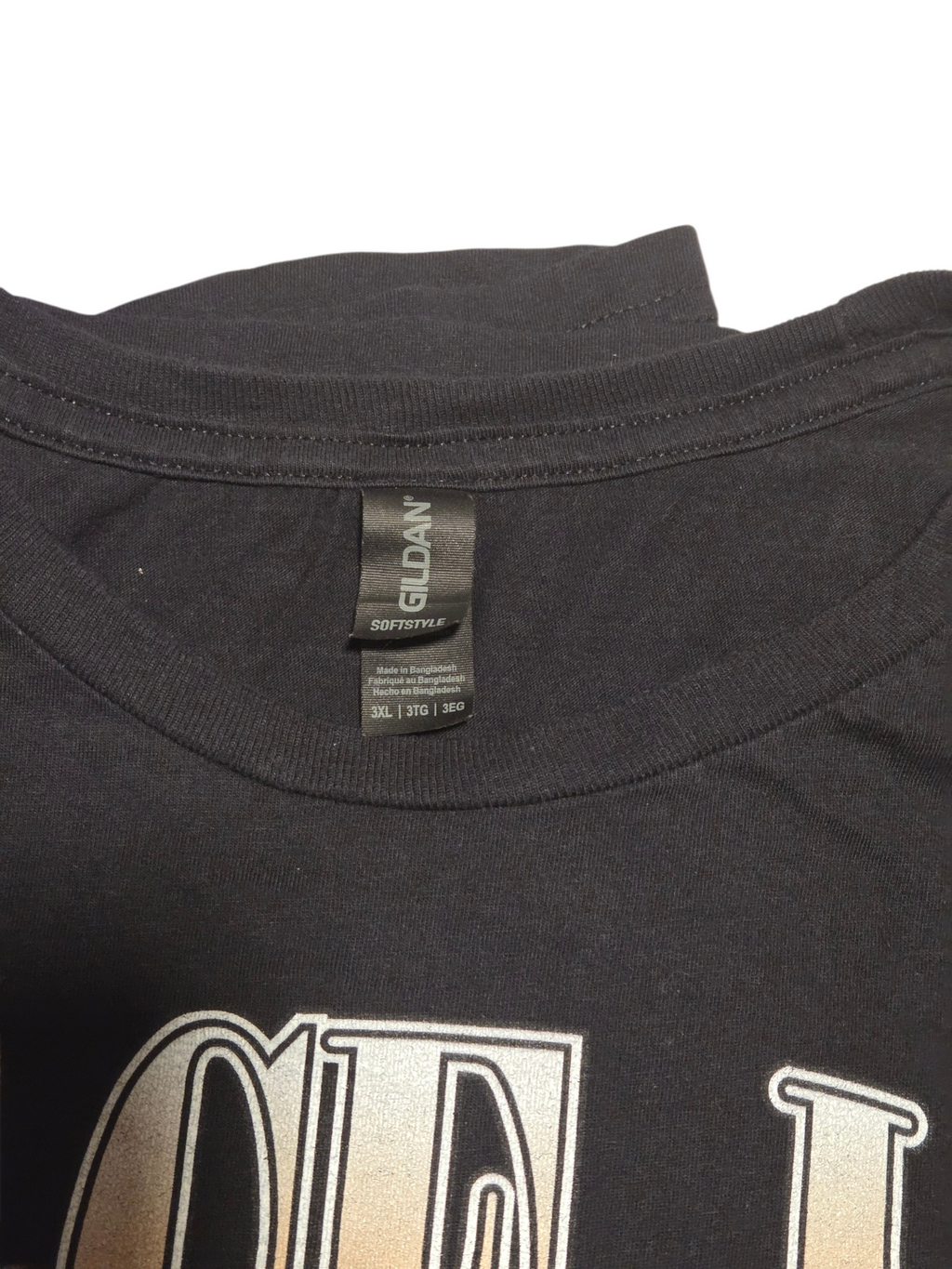 Gildan Softstyle size 3XL neck tag
