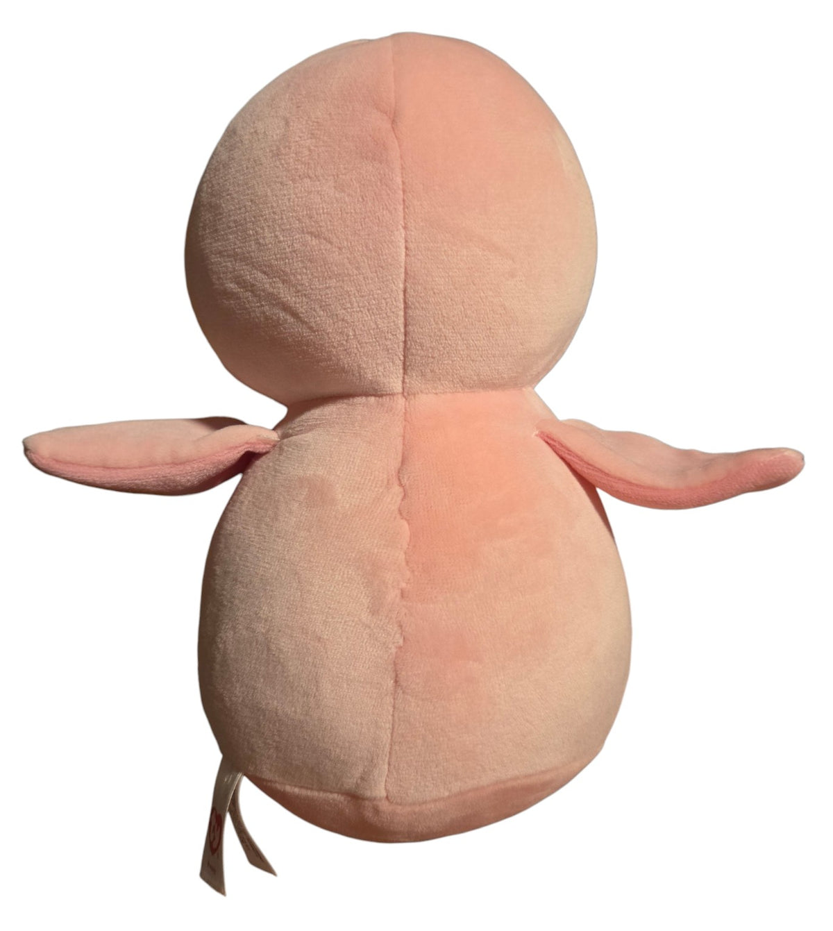 Baby Ty Penny pink penguin plush rear view