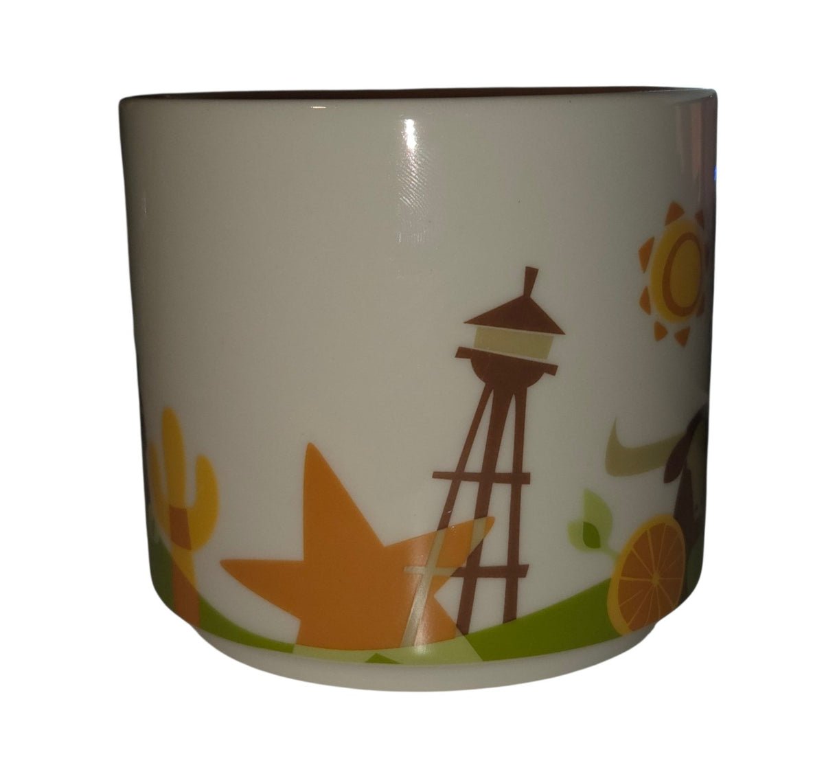 Texas mug star and oil derrick design
