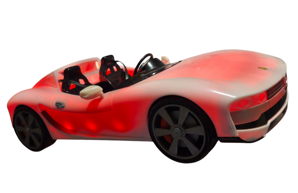 Rainbow High car illuminated red