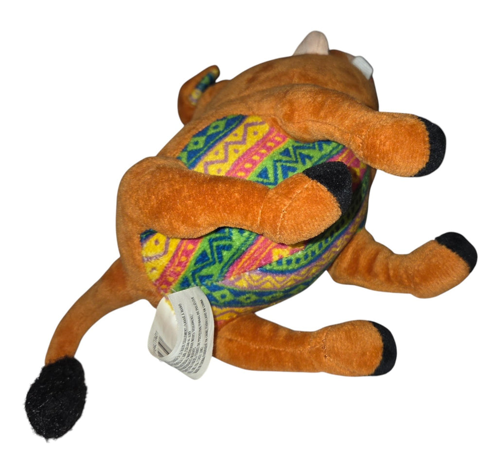 Pumbaa plush underside and sewn label