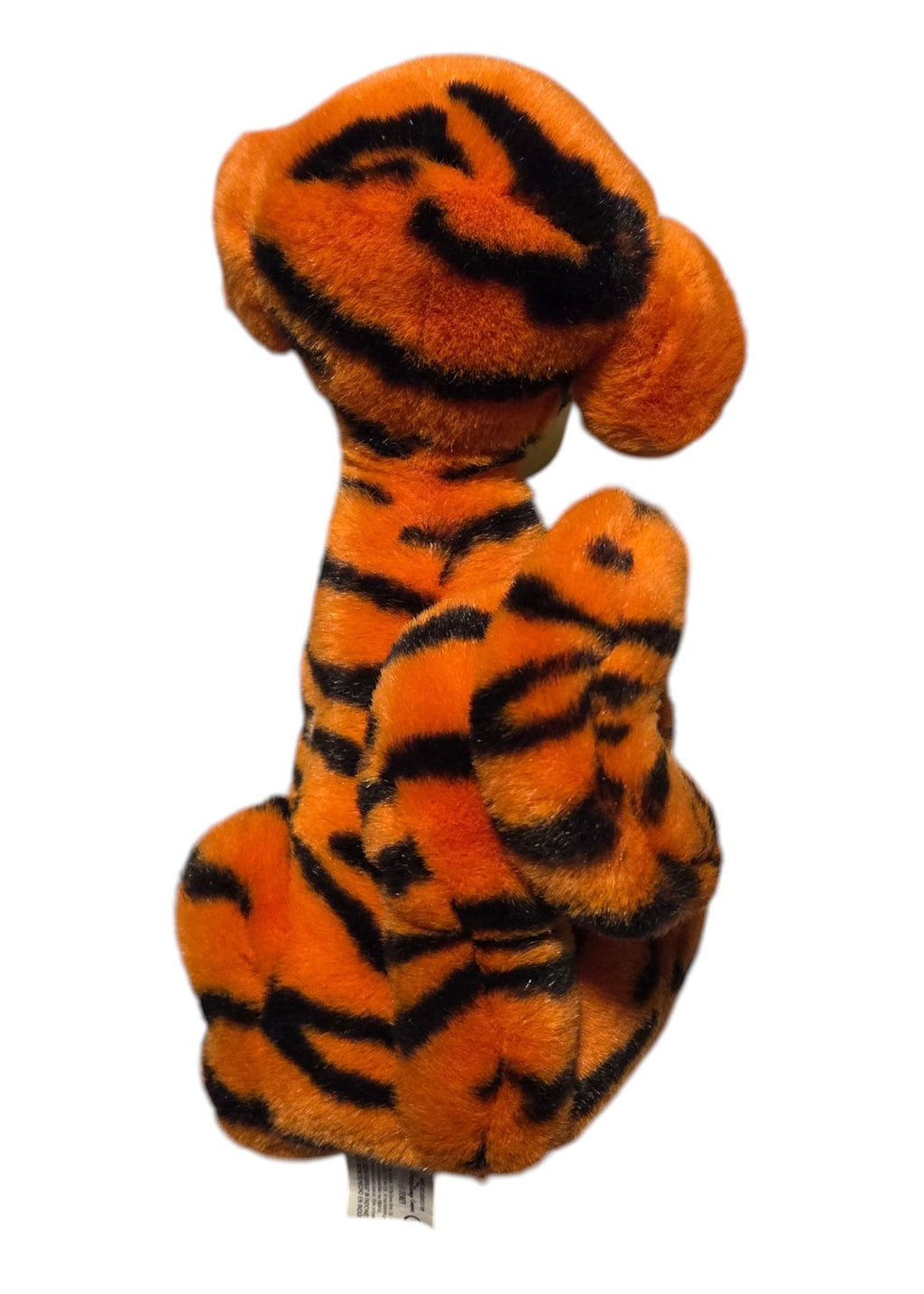 Disney Store Tigger plush rear view with curled tail