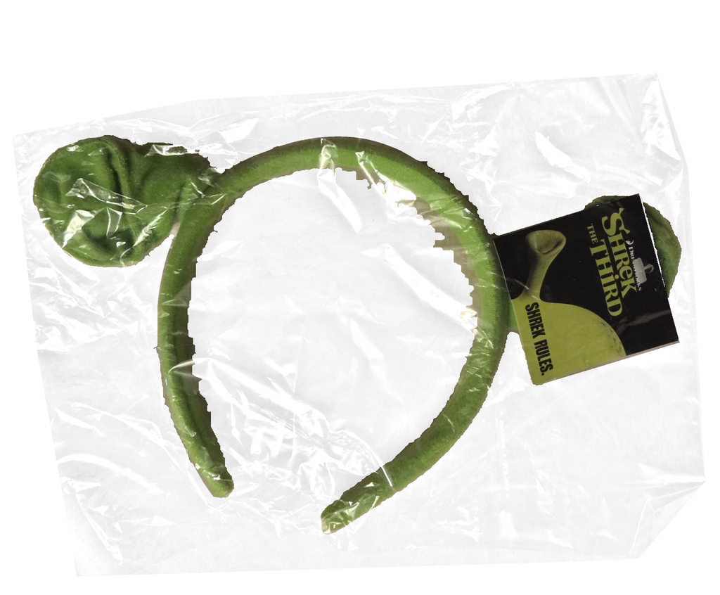 DreamWorks – Shrek the Third – Green Plush Ogre Ears Headband with Tag