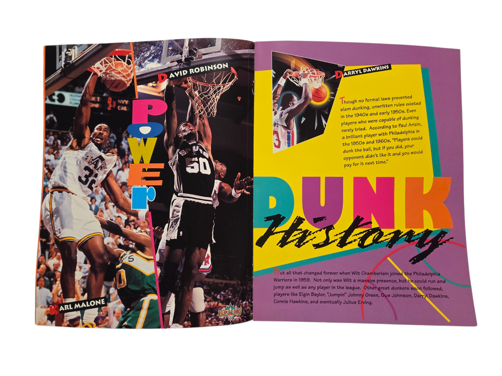 Karl Malone David Robinson Power poster and Dunk History page