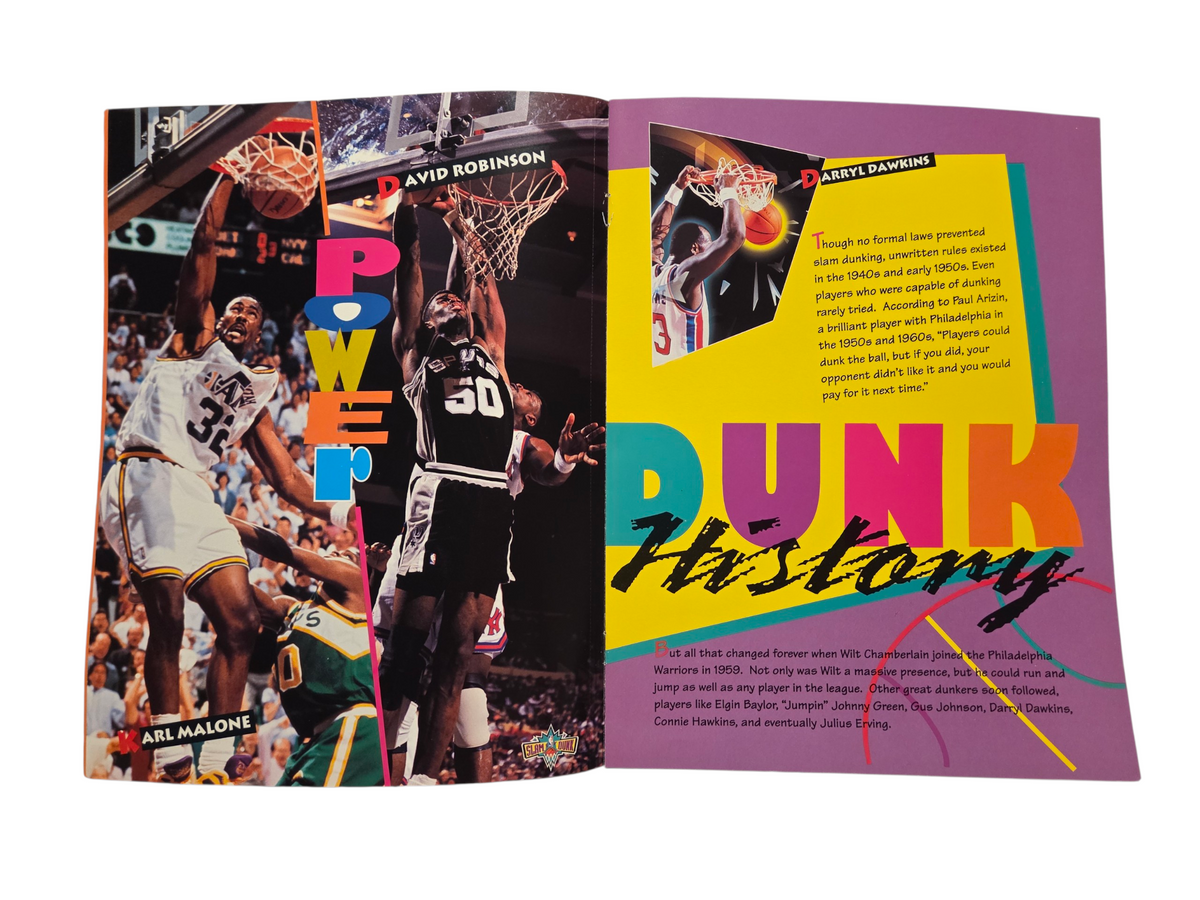 Karl Malone David Robinson Power poster and Dunk History page
