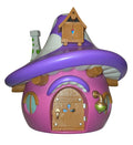 Smurfette mushroom house popcorn bucket front with door closed