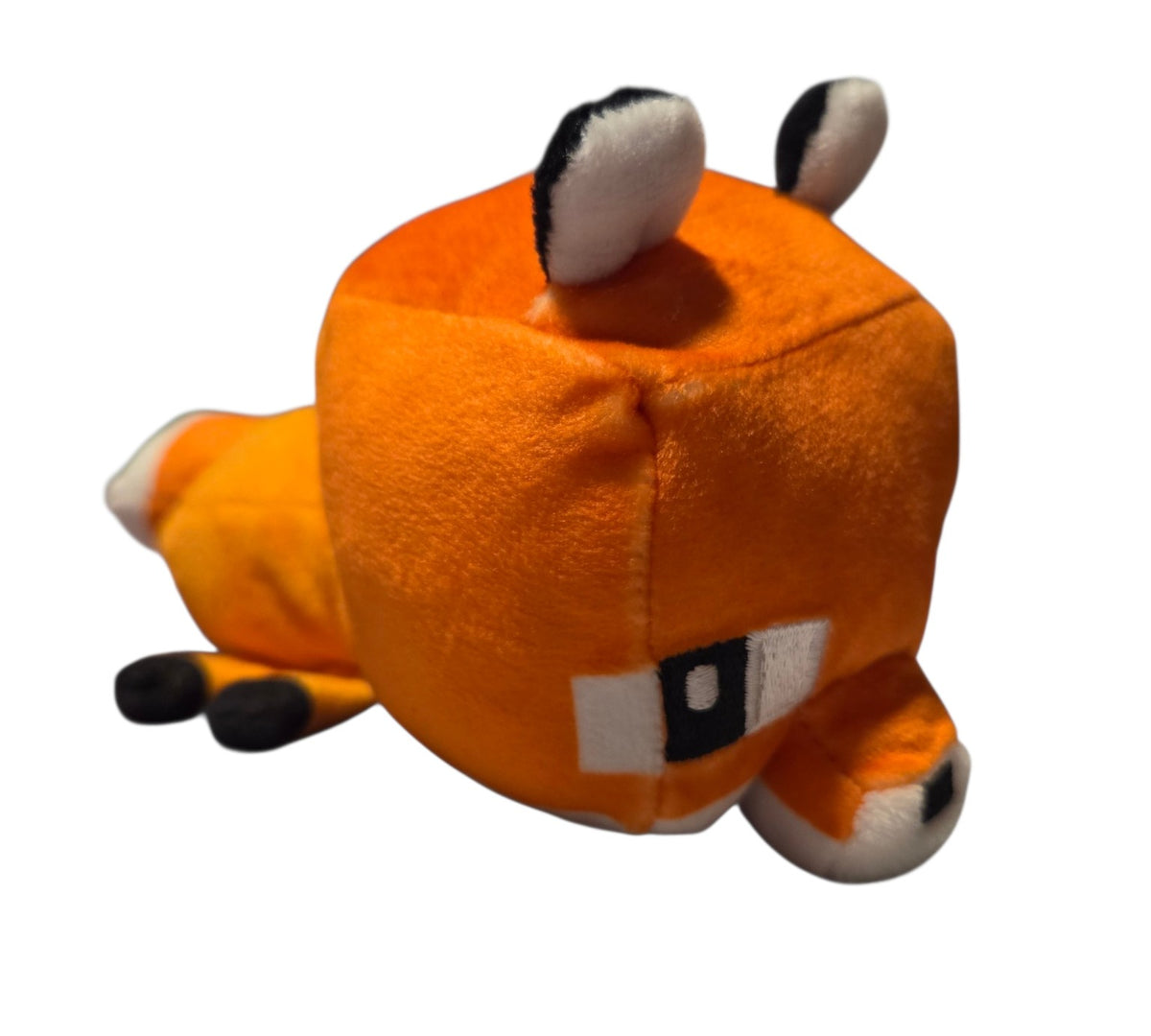 JINX Minecraft fox plush side view and white tipped tail