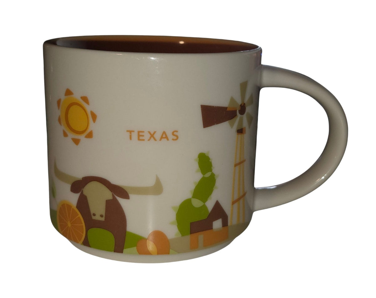 2015 Starbucks Texas You Are Here mug front