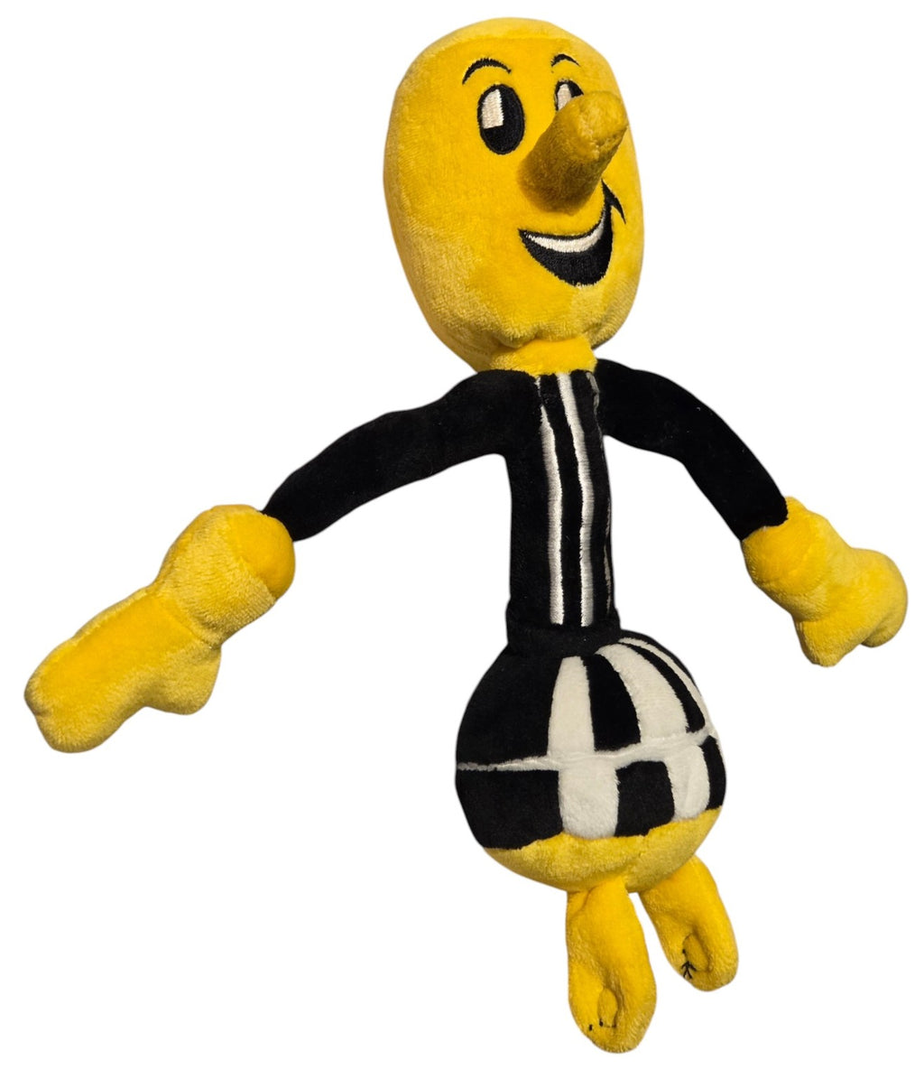 Willie Wiredhand plush shoulder condition close-up