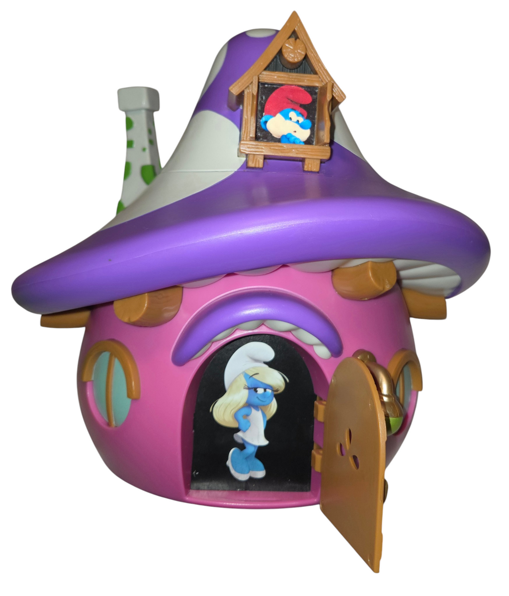 Smurfette popcorn bucket with front door and attic shutters open