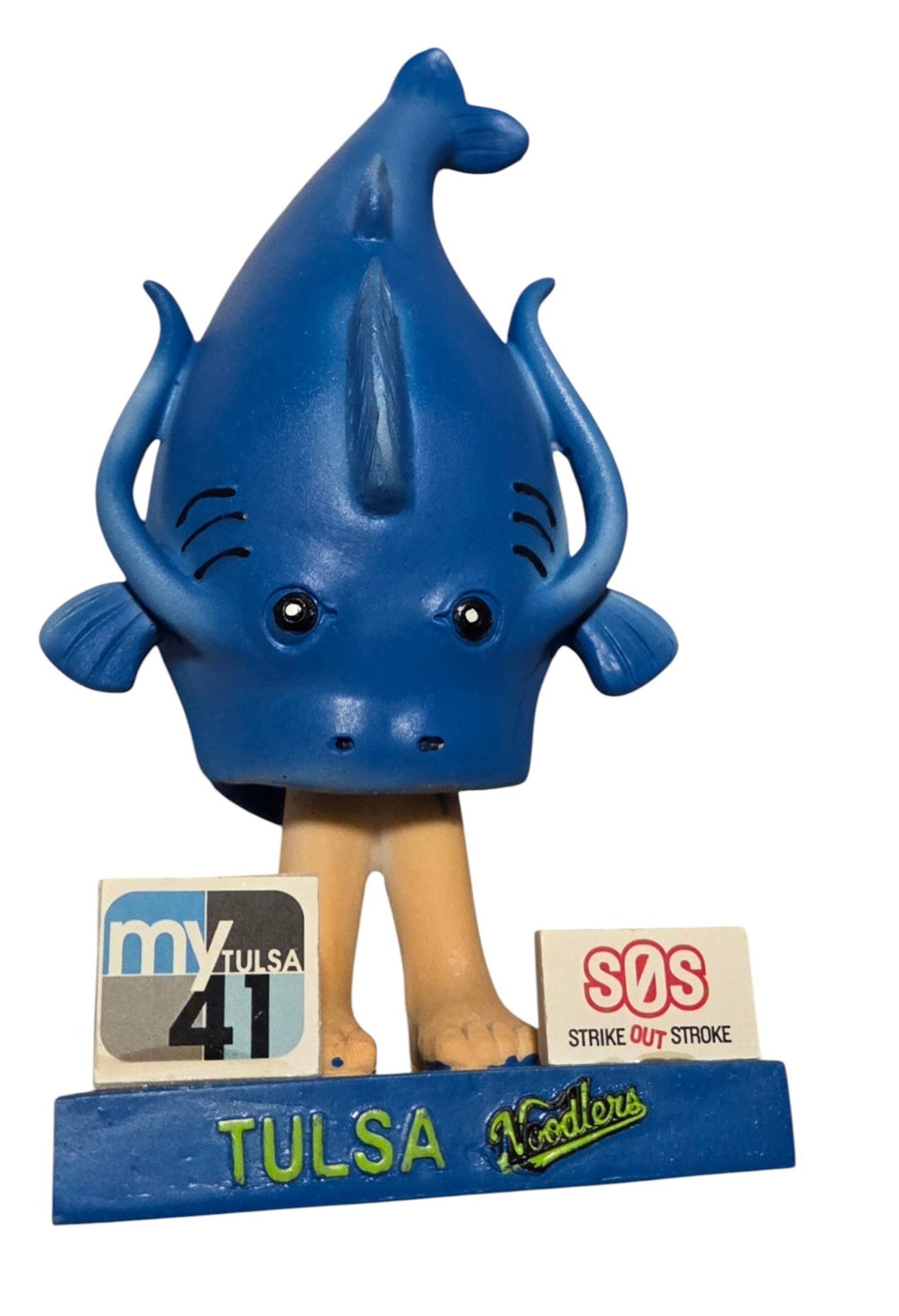 Tulsa Noodlers catfish bobblefish front